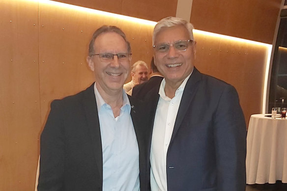 Warren Mundine and David Adler. Mundine has called Adler’s tweets “stupid”.