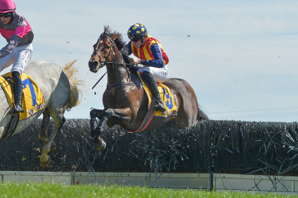 Ablaze in action at Warrnambool in March.