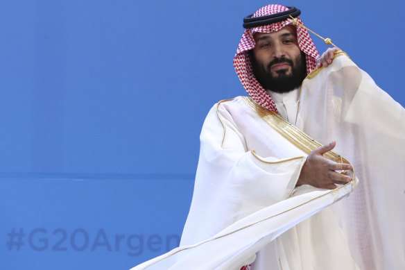 Saudi Arabia's Crown Prince Mohammed bin Salman at the G20 in Argentina where he was seemingly treated the same as other world leaders.