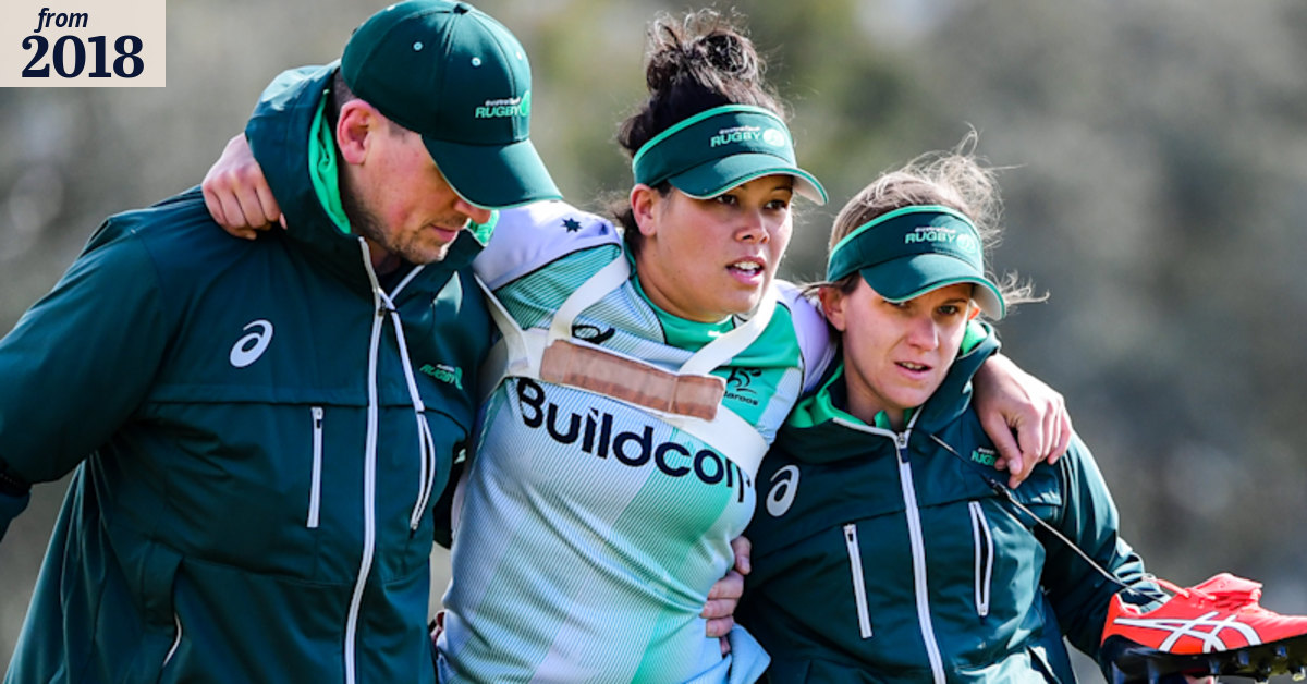 Ecstasy to agony as Wallaroos leader Sarah Riordan injured at training