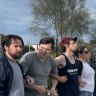 Picket line blocks bus from Woolworths’ warehouse despite Fair Work ruling