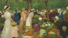 Ethel Carrick Fox’s 'The Market' is expected to top $1.2 million at Sotheby's.