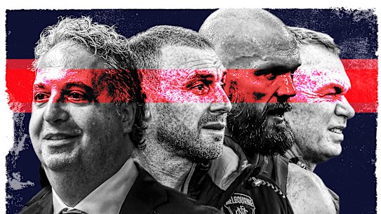 Paul Guerra, Simon Goodwin, Max Gawn and Alan Richardson.