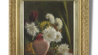 May Gibbs’ Chrysanthemums, 1894, sold for $32,000 (hammer), more than ten times its high estimate of $3000, at Bonhams last week, setting a new record for the artist. 