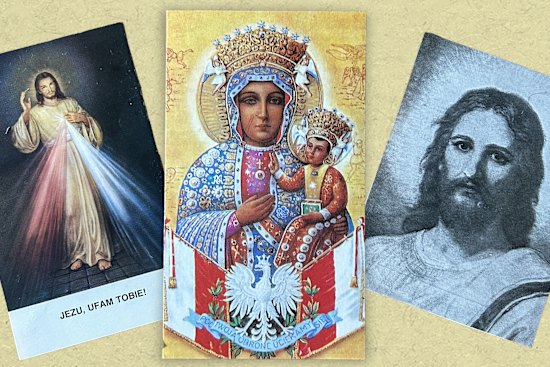 Caroline Zielinski’s treasured cards.