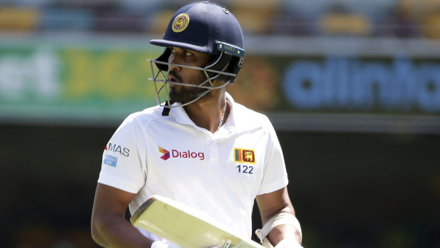 Series to forget: Sri Lankan captain Dinesh Chandimal hit double figures only once.  