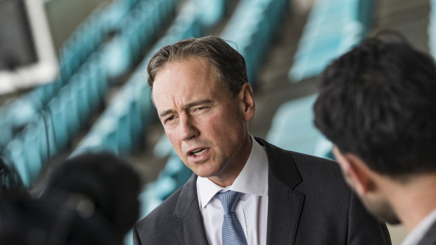 Health Minister Greg Hunt announced the suicide prevention funding at the Victorian Liberal Party state council on Saturday. 