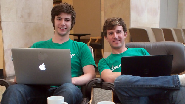 Zac Altman and his chief executive Tyler Dikman in 2013, when Altman was 20.