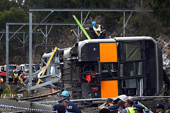 Seven people were killed and dozens injured when a Tangara train derailed near Waterfall station, south of Sydney, in January 2003.