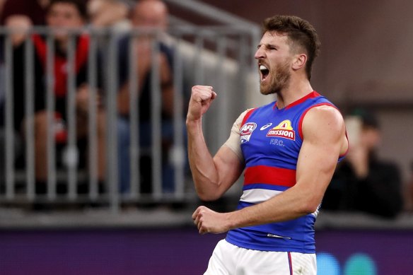 Marcus Bontempelli shone for the Bulldogs in the 2021 grand final.