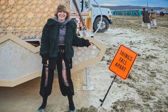 Sydney digital creator Lila Neiswanger at Burning Man for the second time.