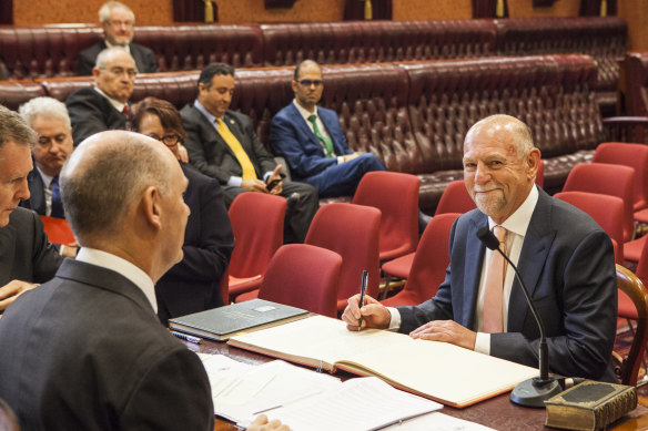 Rod Roberts was elected assistant president in a secret ballot of upper house MPs.