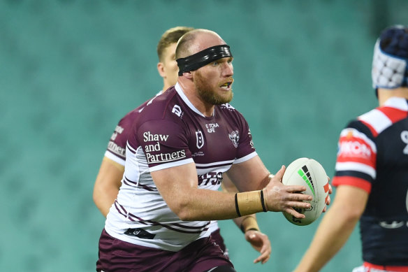 Manly prop Matt Lodge.