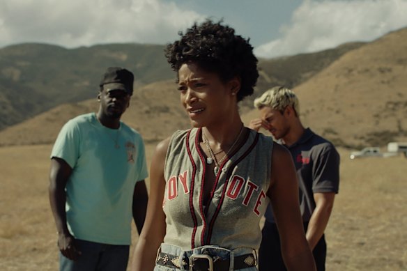 Daniel Kaluuya, Keke Palmer and Brandon Perea in Nope.
