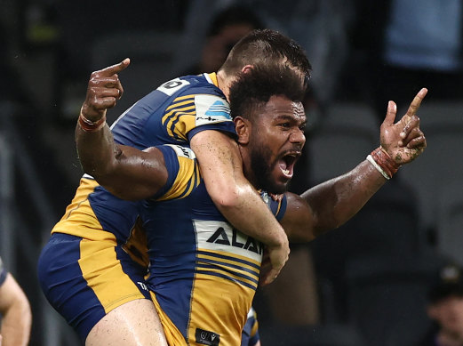 Two-try Eels hero Maika Sivo.