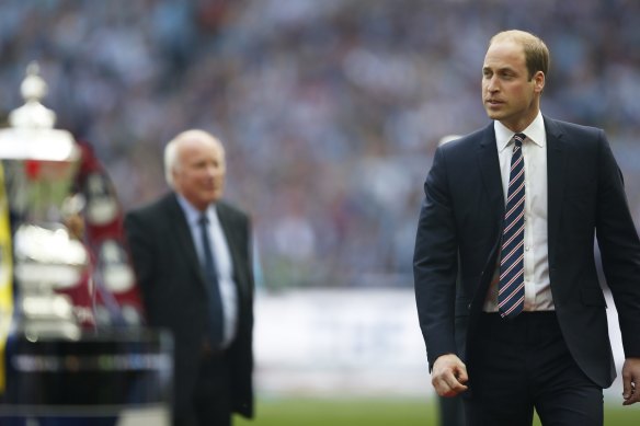 Prince William is the president of the UK’s Football Association.