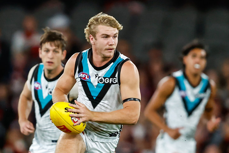 AFL 2023 Round 12 - Port Adelaide v Hawthorn - A-39581535 - AFL Photos