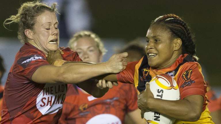 Symbol of the changing times: Carol Humeu  at last year’s World Cup in Sydney.