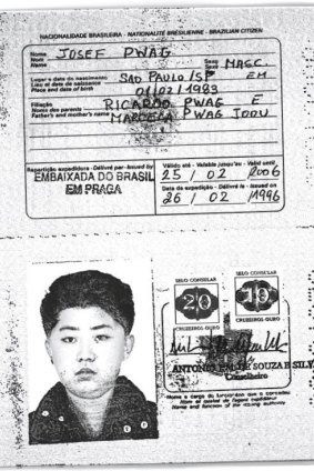 A scan of an authentic Brazilian passport issued to North Korea's leader Kim Jong-un in 1996. 