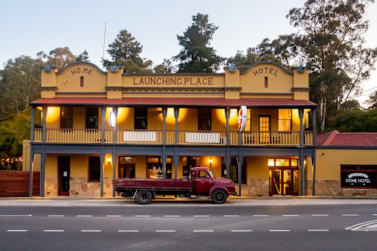 The inviting Launching Place Home Hotel in the Yarra Valley.