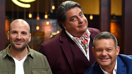 End of an era: Ex-MasterChef judges George Calombaris, Matt Preston and Gary Mehigan pitch for a new cooking show format.
