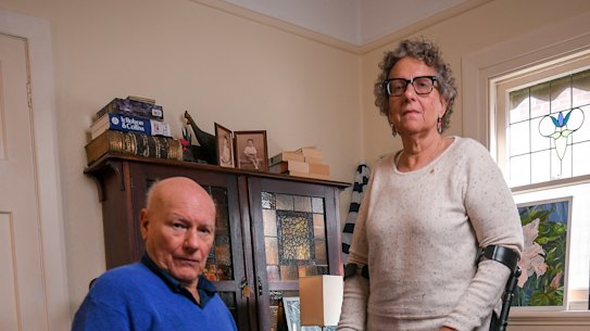 Dr Peter Freckleton and Post Polio Victoria president Shirley Glance.