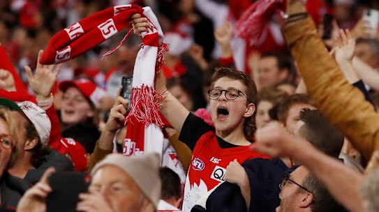 Swans merchandise has been selling well in the lead-up to the Grand Final,