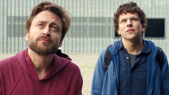 Kieran Culkin (left) and Jesse Eisenberg play cousins honouring their grandmother in A Real Pain.