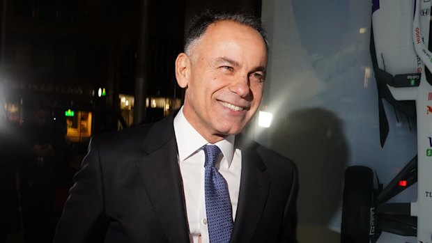John Pesutto arrives at the Administrative Committee meeting to plead his case.