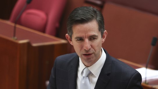 Minister for Trade, Tourism and Investment Simon Birmingham on Wednesday.