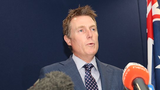 Attorney-General Christian Porter holds a press conference where he strongly denied rape allegations.