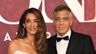 Amal Clooney, left, and George Clooney at the 78th Tony Awards in New York last year. 