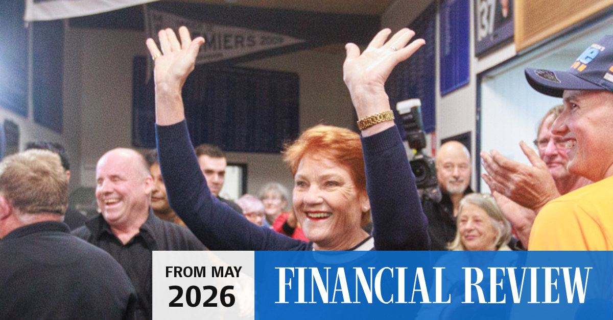 https://www.afr.com/politics/federal/hanson-s-support-for-trump-a-drag-on-one-nation-vote-poll-20260505-p5ztuj social preview image