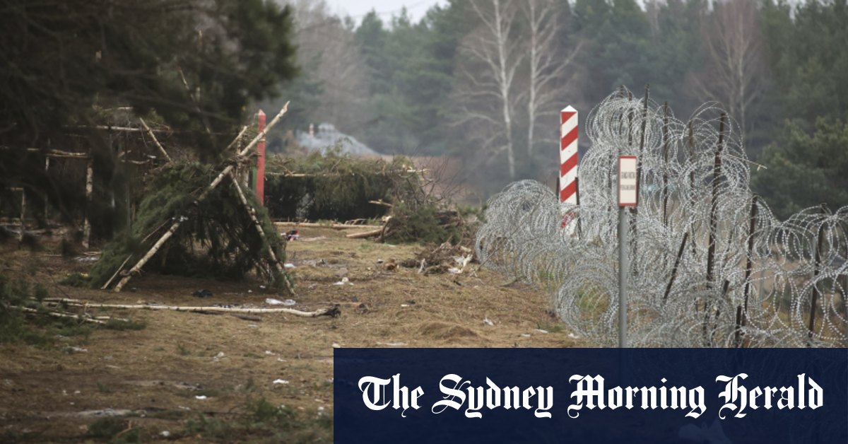 Białoruś niszczy obóz imigracyjny na granicy z Polską