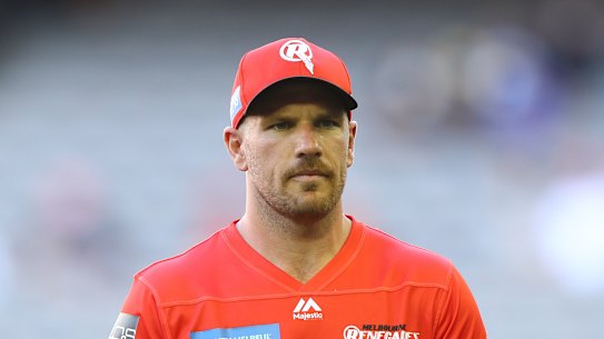Aaron Finch at the MCG on Australia Day.