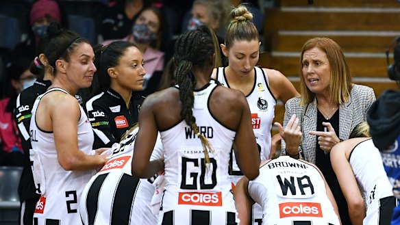 Magpies coach Nicole Richardson who could take the team into the finals.