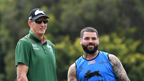 Master and apprentice: Adam Reynolds with new coach Wayne Bennett.
