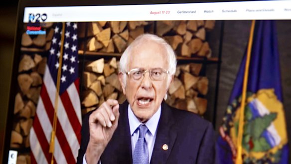 Rallying the faithful: Senator Bernie Sanders, an independent from Vermont.