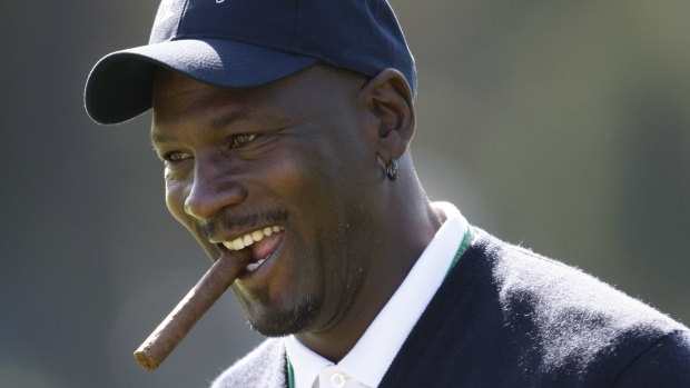 Inspiration: Michael Jordan had some words of wisdom for the US team before the Ryder Cup got underway.