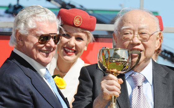 Rags to riches: Dato Tan Chin Nam teamed with Bart Cummings to win the 2008 Melbourne Cup with Viewed.