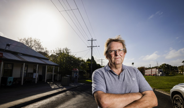 Hawkesdale’s John Bos is opposed to plans for a wind farm two kilometres from the town. 
