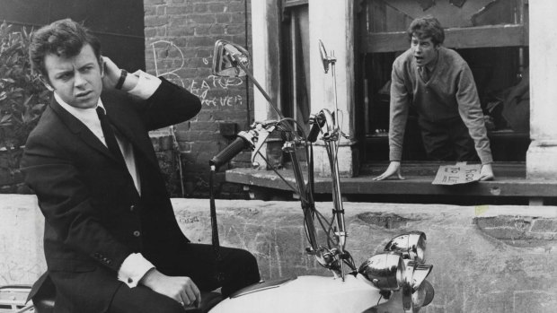 Michael Crawford leans out the window in The Knack... And How to Get it, Cannes' top film in 1965.