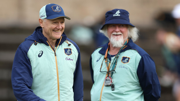 Joe Schmidt with Laurie Fisher bring a wealth of experience to the Wallabies.