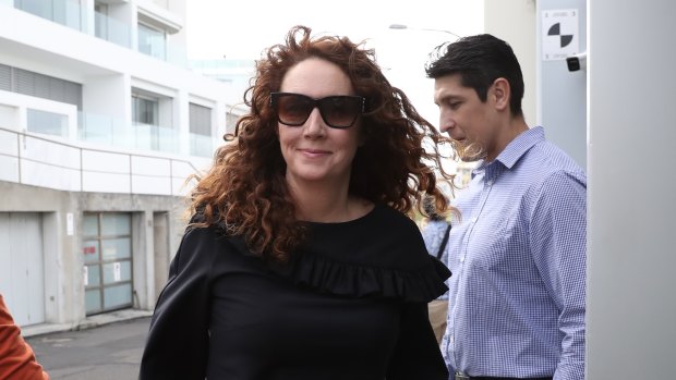 Rebekah Brooks arrives at Sarah and Lachlan Murdoch’s 20th anniversary party at Bondi Icebergs on Friday.