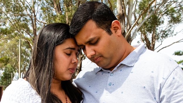 Call for answers: Ashwitha and Praveen D'Souza are grieving their baby girl Nigella, who was declared deceased soon after she was born at Blacktown Hospital on June 22.
