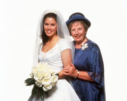 Jane Hall (L) and Joan Sydney in Secret Bridesmaid’s Business.