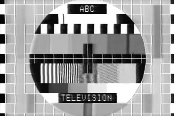An ABC test pattern from the 1970s.
