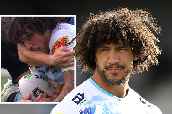 Kevin Proctor was sent off for biting against the Sharks last weekend.