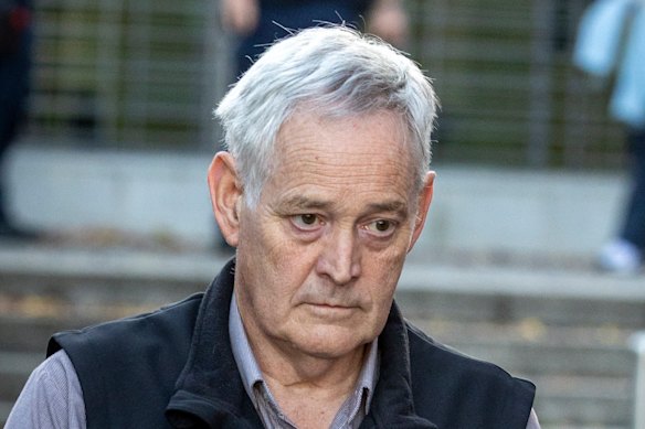 Ian Wilkinson leaves court on Tuesday.