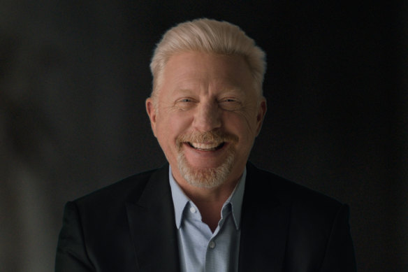 Boris Becker in Alex Gibney’s attention-grabbing documentary <I>Boom! Boom! The World vs Boris Becker</I>.